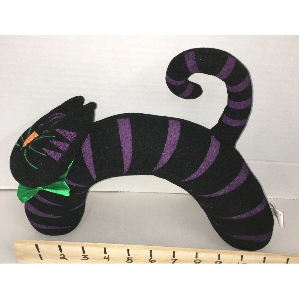 Halloween Decor Felt Cat Door Stop